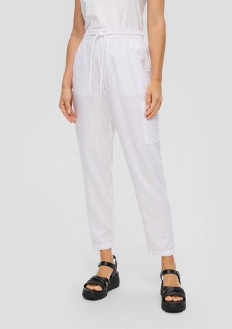 Effilé Pantalon s.Oliver en blanc : devant