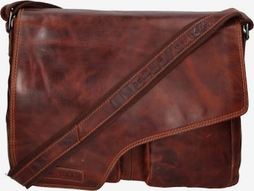 Borsa a tracolla di HILL BURRY in marrone: frontale