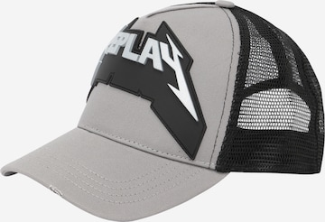 Cappello da baseball di REPLAY in grigio: frontale