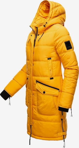 MARIKOO Winter Coat 'Chaskaa' in Yellow