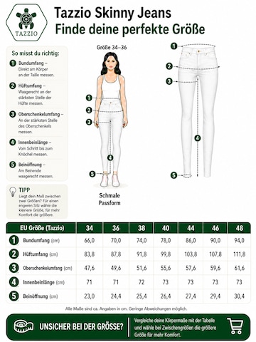 Skinny Jeans 'F107' di Tazzio in bianco
