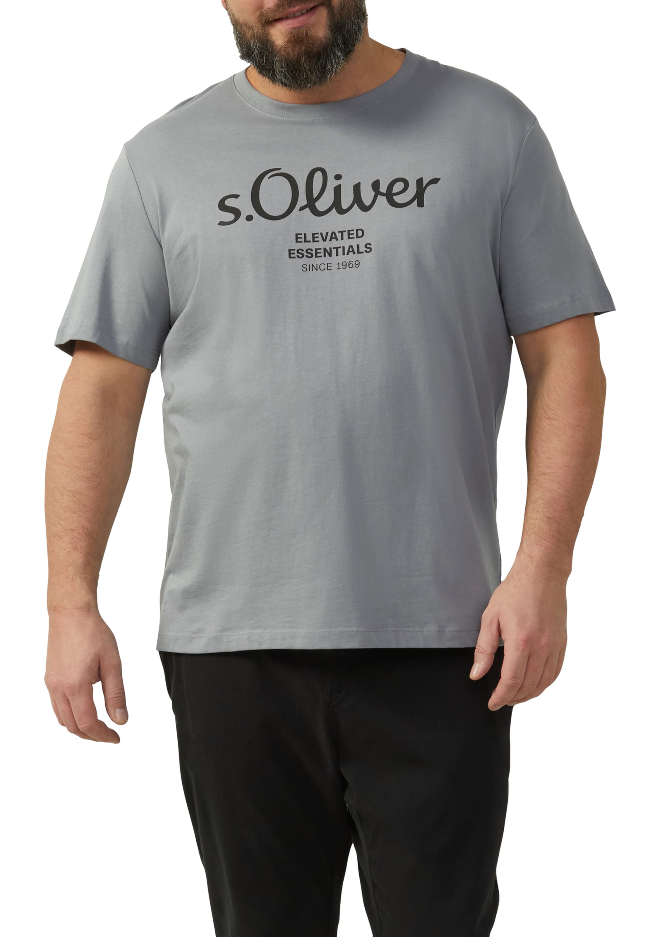 s.Oliver Men Big Sizes Футболка в Серый