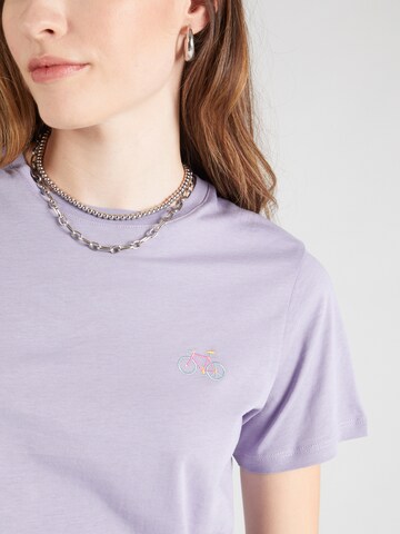 T-shirt 'Peacy Ride' Iriedaily en violet