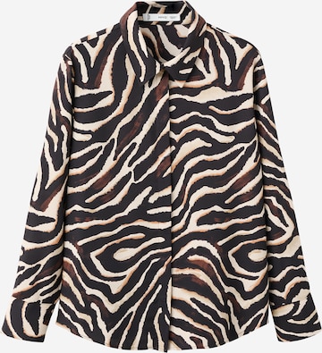 Camicia da donna di MANGO in nero: frontale