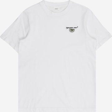 s.Oliver Shirt in Wit: voorkant