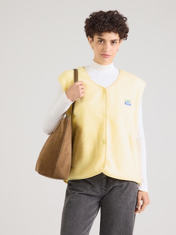 Gilet 'HOKTOWN' AMERICAN VINTAGE en jaune : devant