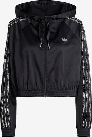 ADIDAS ORIGINALS Prehodna jakna 'PEARL' | črna barva: sprednja stran