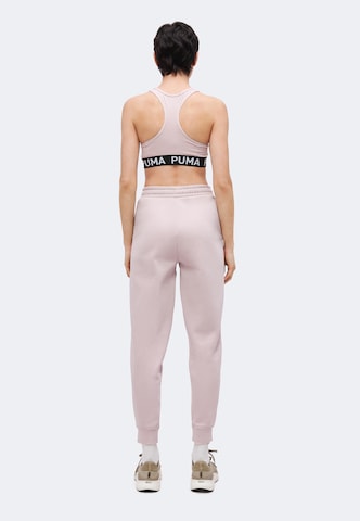 PUMA Tapered Παντελόνι φόρμας 'ESS No. 1' σε ροζ