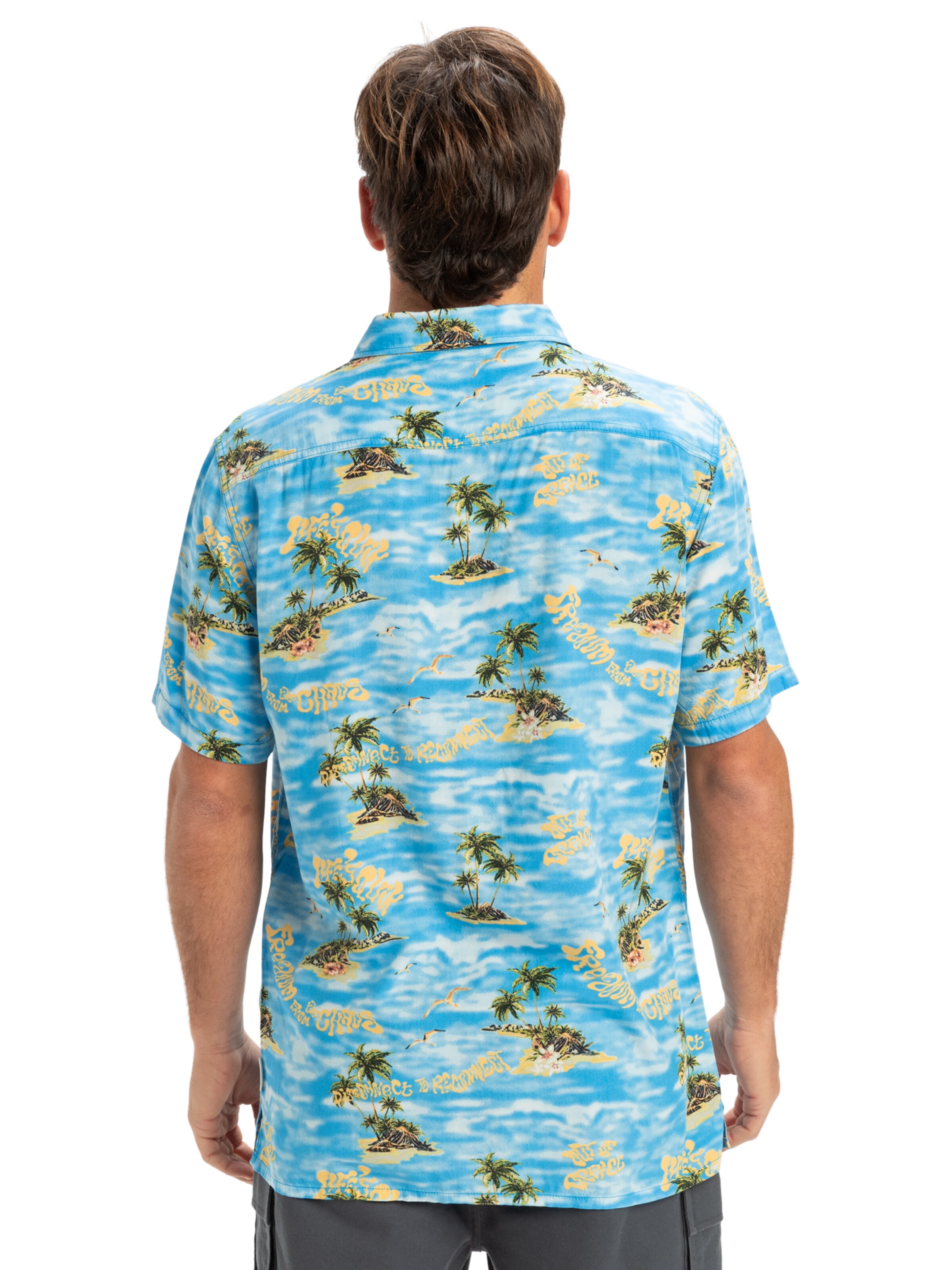 QUIKSILVER Regular fit Overhemd 'Safe Paradise' in Blauw