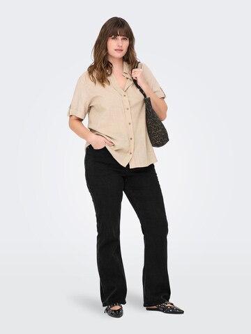ONLY Carmakoma Flared Jeans 'CARBilly' in Zwart
