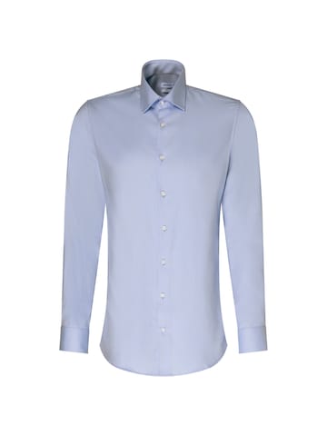 SEIDENSTICKER Slim Fit Business Hemd in Blau: Vorderseite