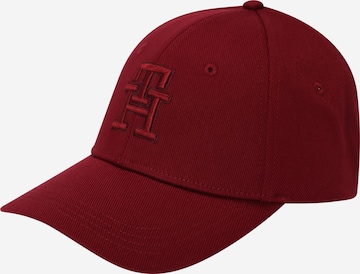 Casquette TOMMY HILFIGER en rouge : devant