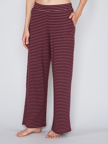 JOOP! Loose fit Trousers 'Cosy' in Red: front
