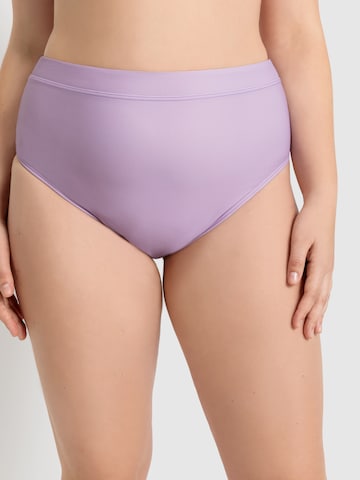 LSCN by LASCANA - Cueca biquíni 'Gina' em roxo: frente