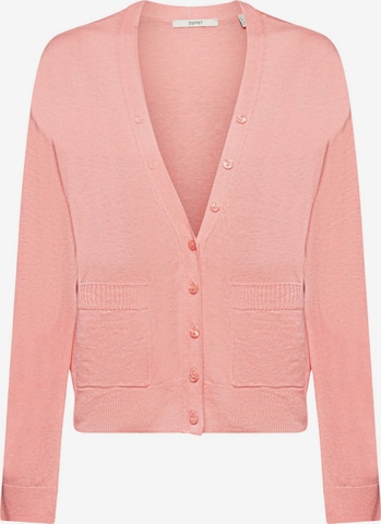 Cardigan ESPRIT en rose : devant