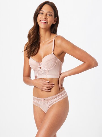 Hunkemöller Bustier Melltartó 'Malika' - rózsaszín