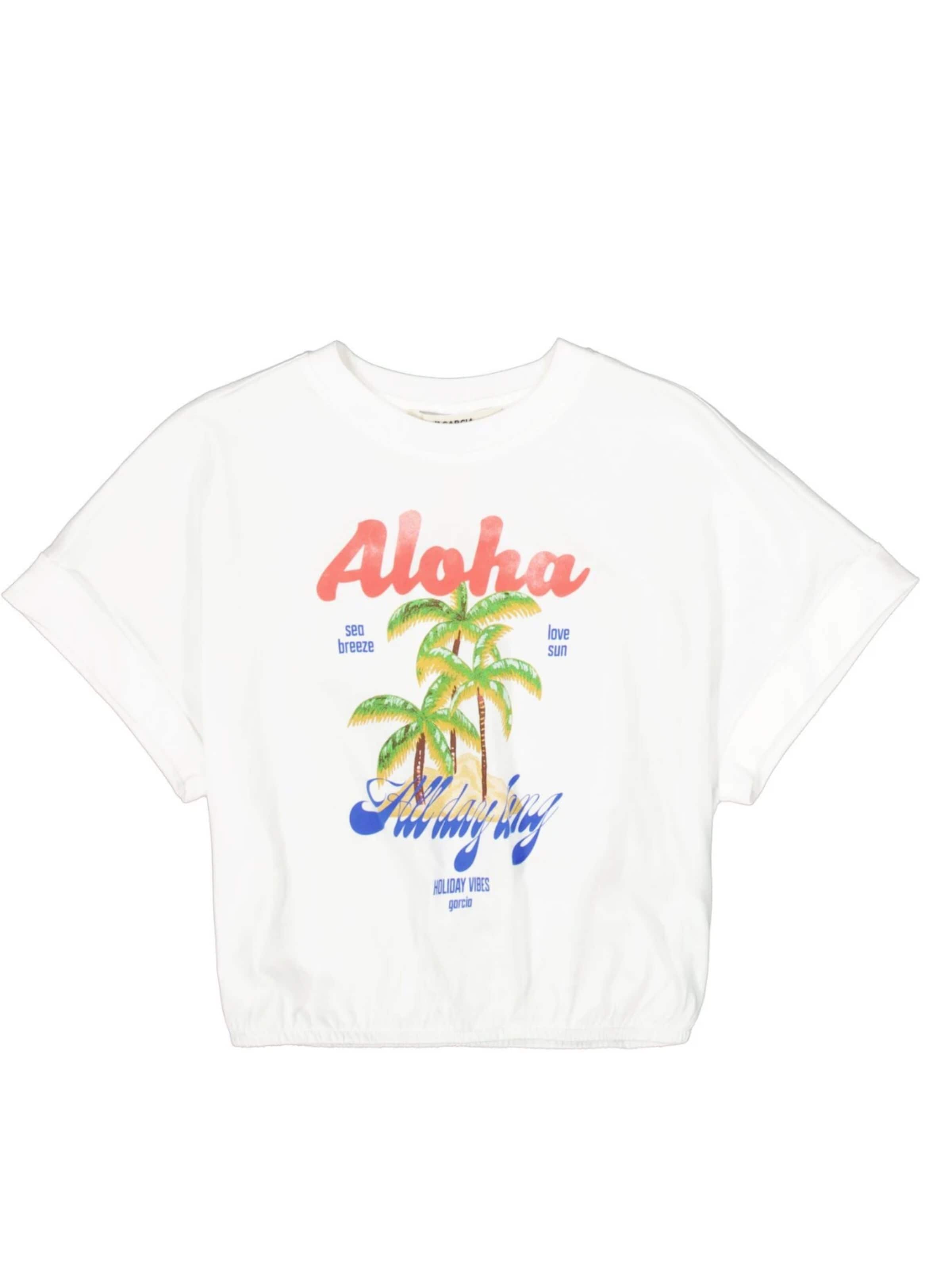 GARCIA Shirt 'Garcia - Meisjes t-shirt' in White: front