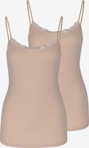 Nina von C. Unterhemd 'Cosy' in Beige: Vorderseite