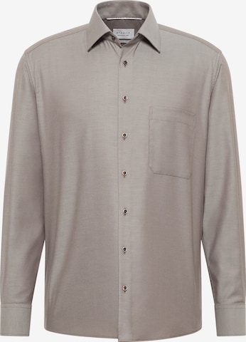 ETERNA Zakelijk overhemd in Bruin: voorkant