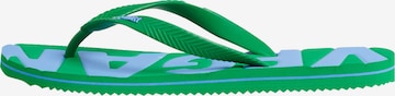 Superdry T-Bar Sandals in Green: front