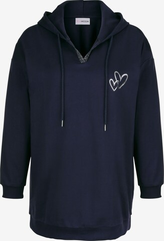 MIAMODA Sweatshirt in Blauw: voorkant