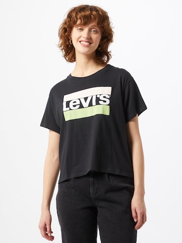 LEVI'S ® Särk 'Graphic Varsity Tee', värv must: eest vaates