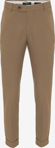 Antioch Tapered Trousers in Brown: front