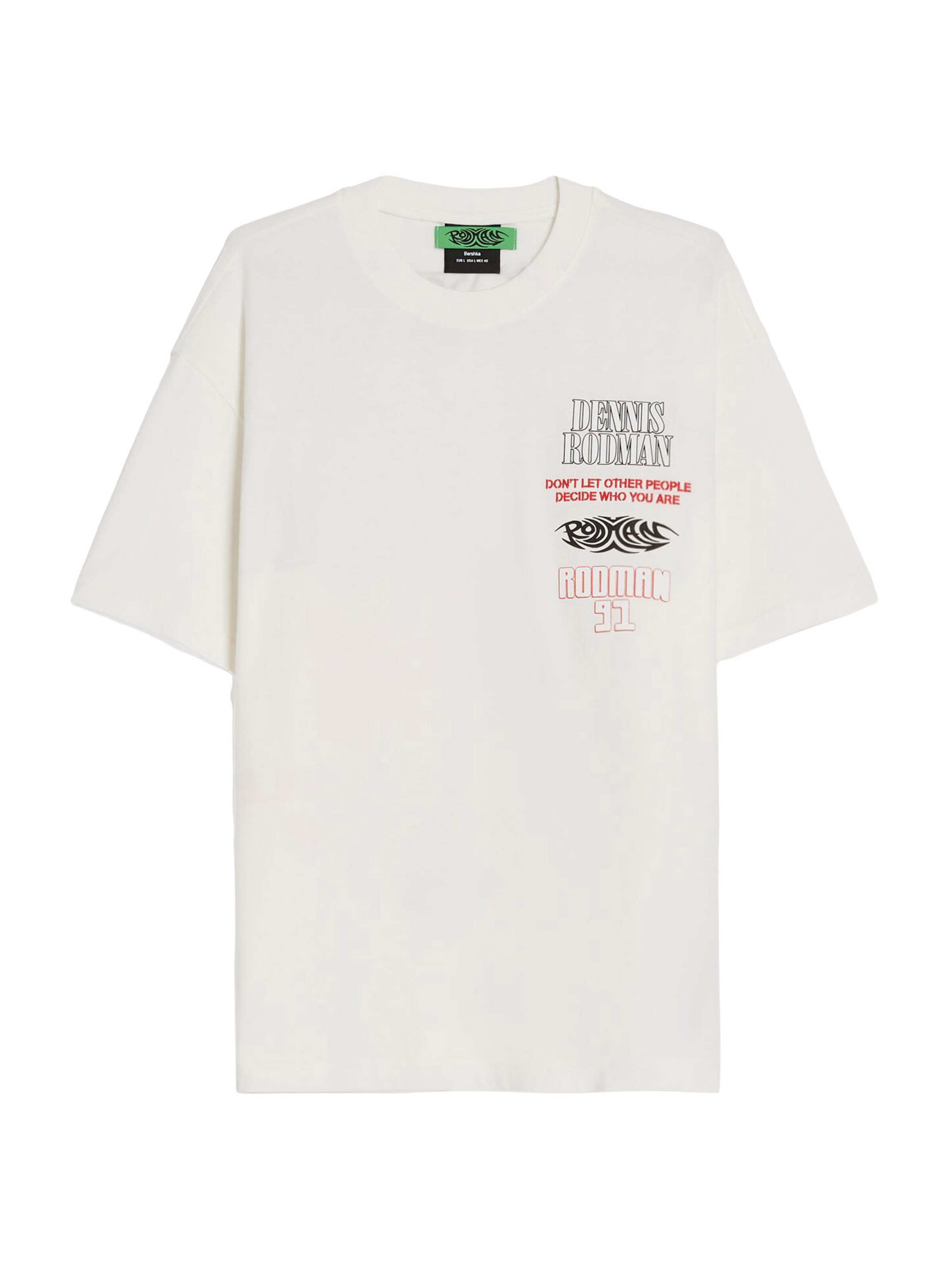 Bershka Póló - fehér: elől