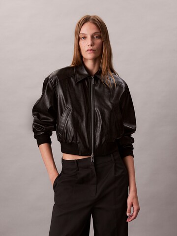 Giacca di mezza stagione di Calvin Klein Jeans in nero: frontale