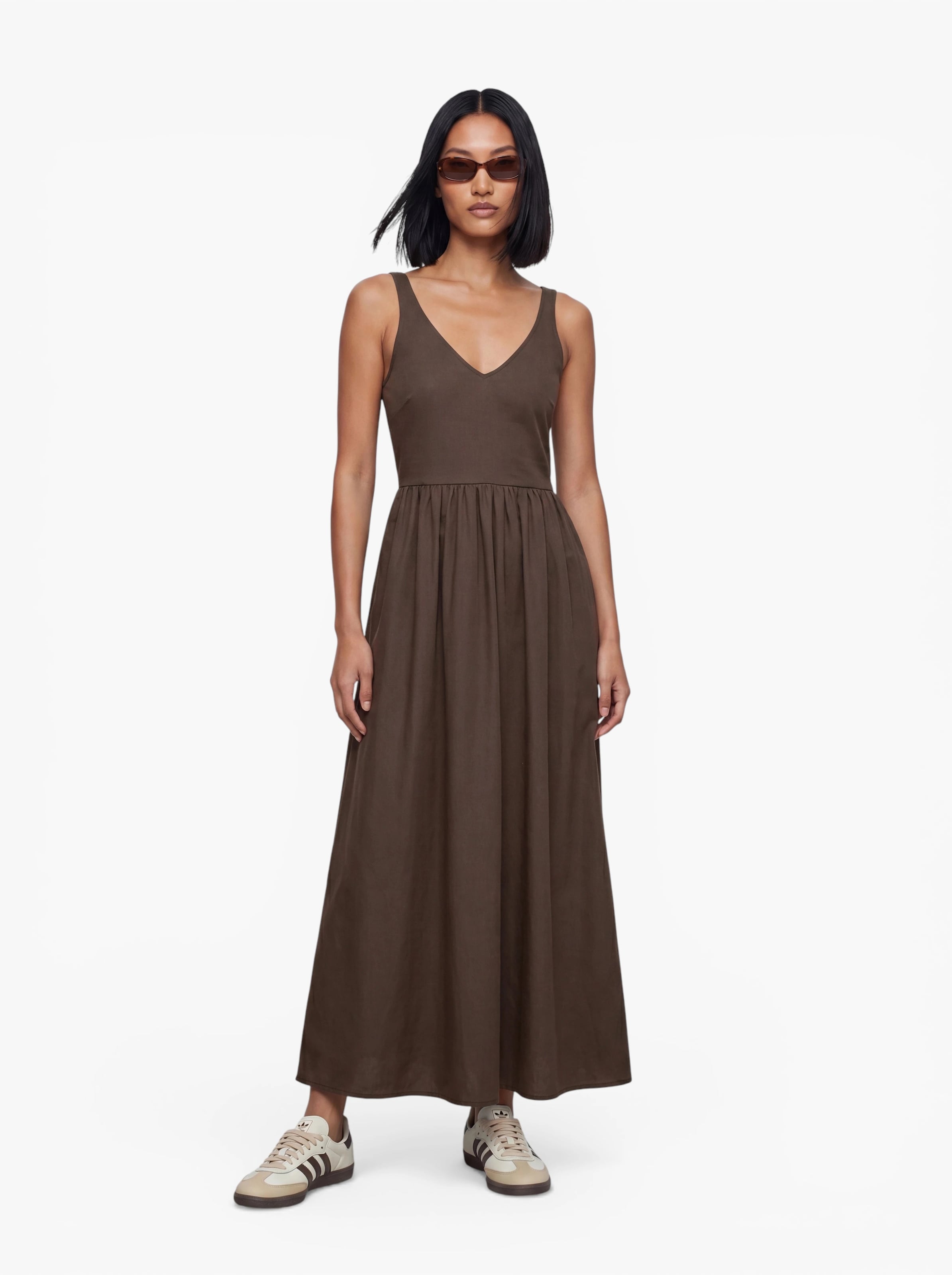 VERO MODA Dress 'VMVALLY' in Brown