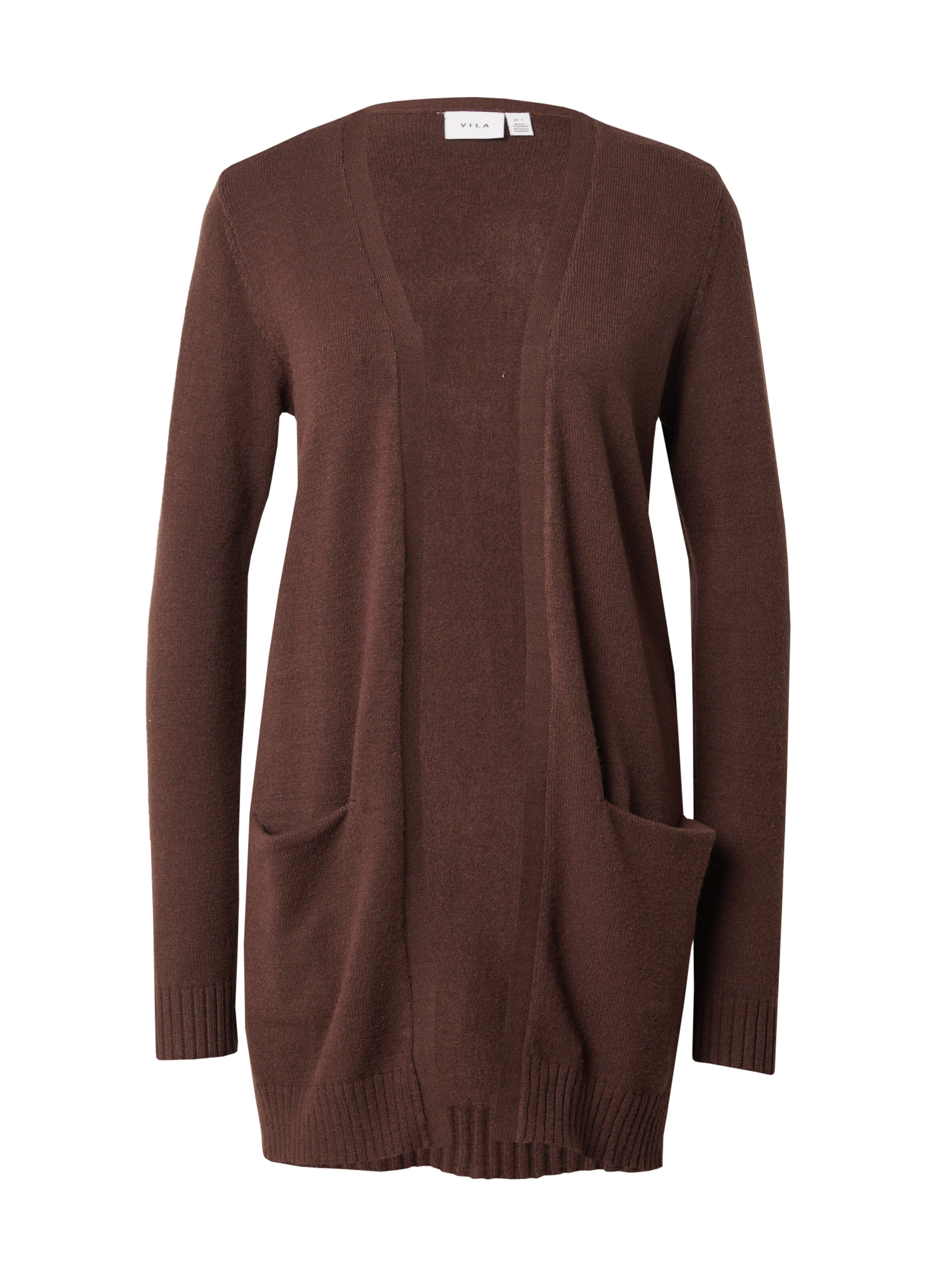 Geacă tricotată 'VIRil' de la VILA pe maro: față