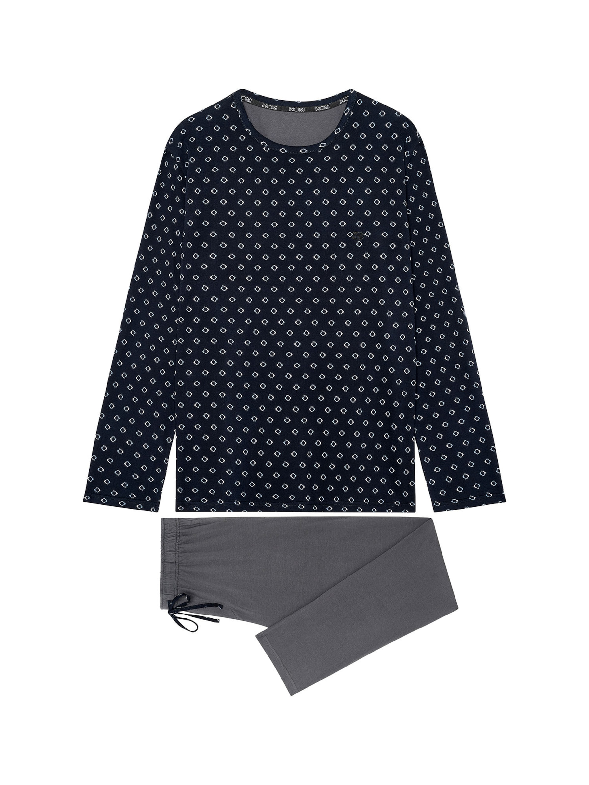 Pyjama long ' Duane ' HOM en gris : devant