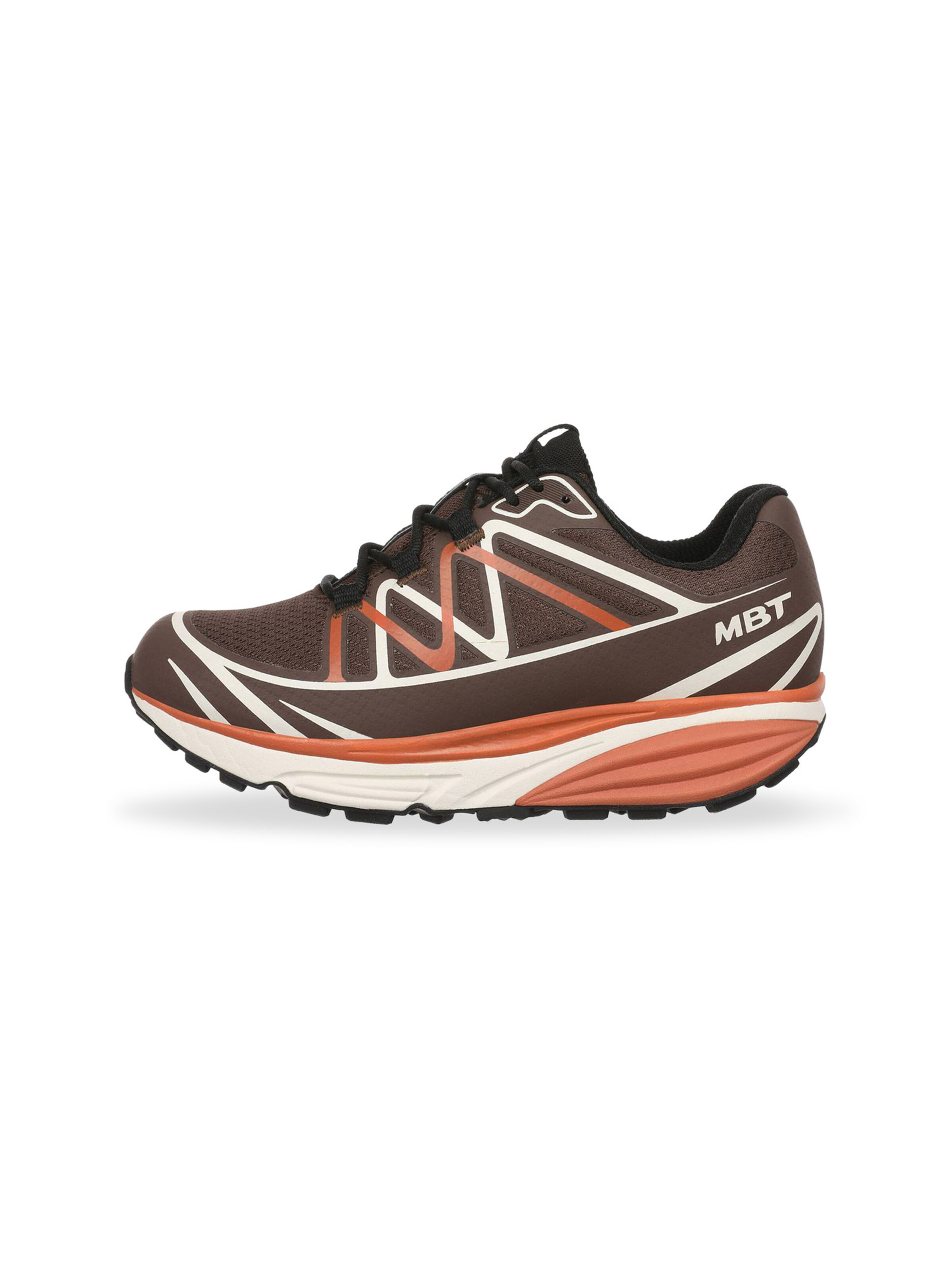 MBT - Sapatilhas slip-on em castanho: lateral