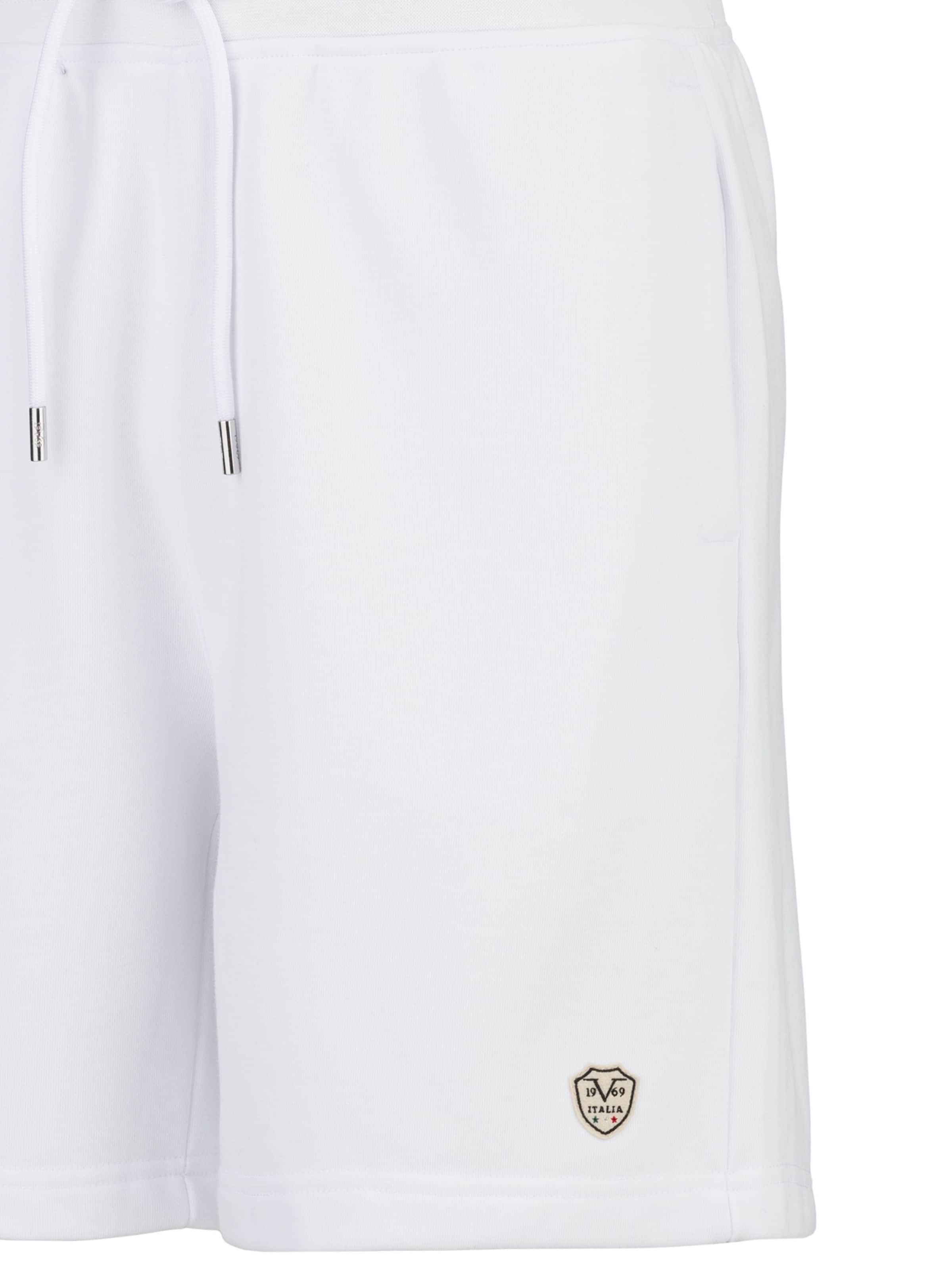 19V69 ITALIA regular Παντελόνι 'Sergio' σε λευκό