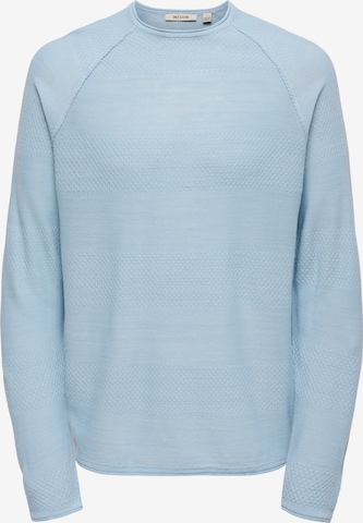 Only & Sons Sweter w kolorze niebieski: przód