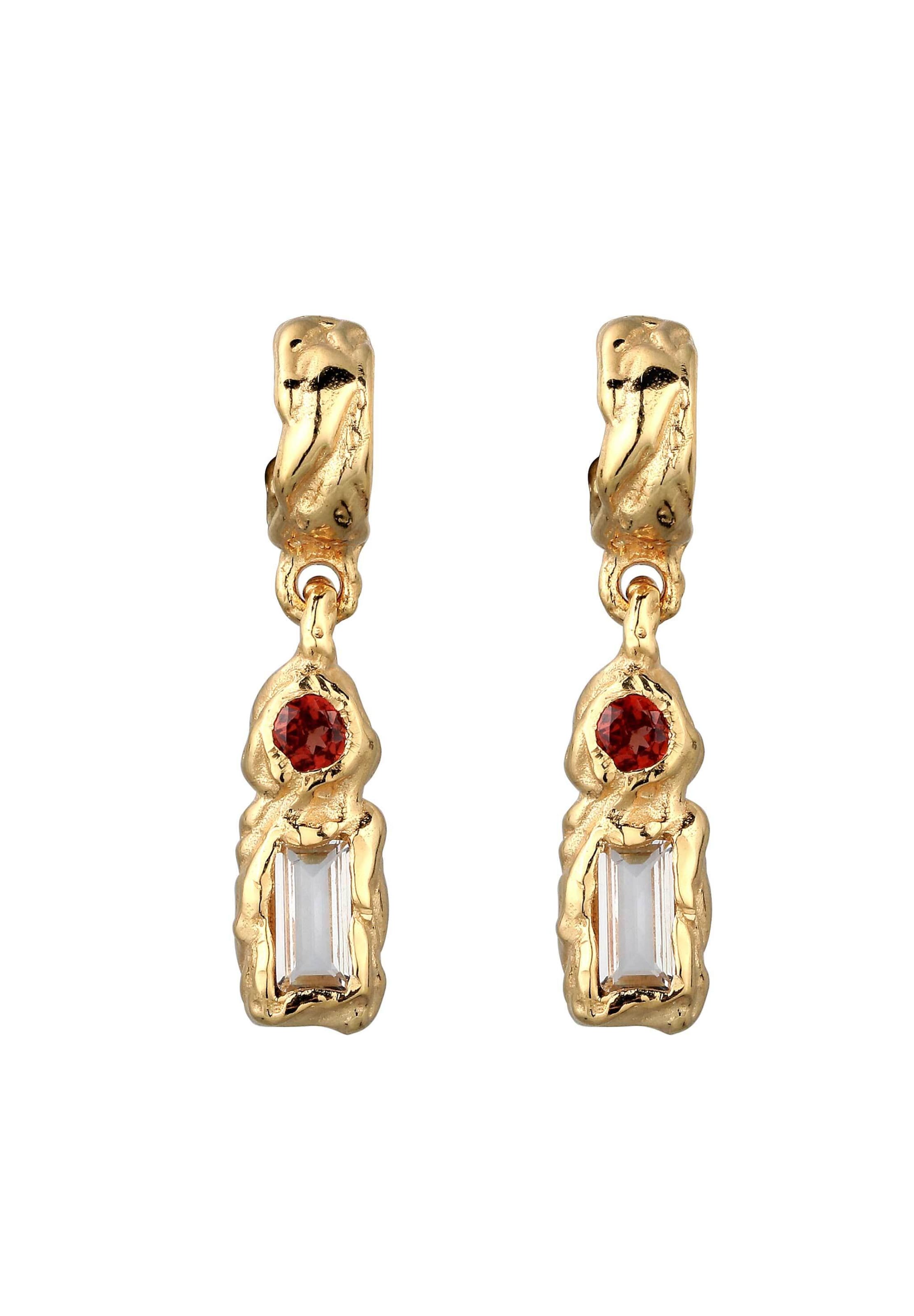 Boucles d'oreilles ELLI en or : devant
