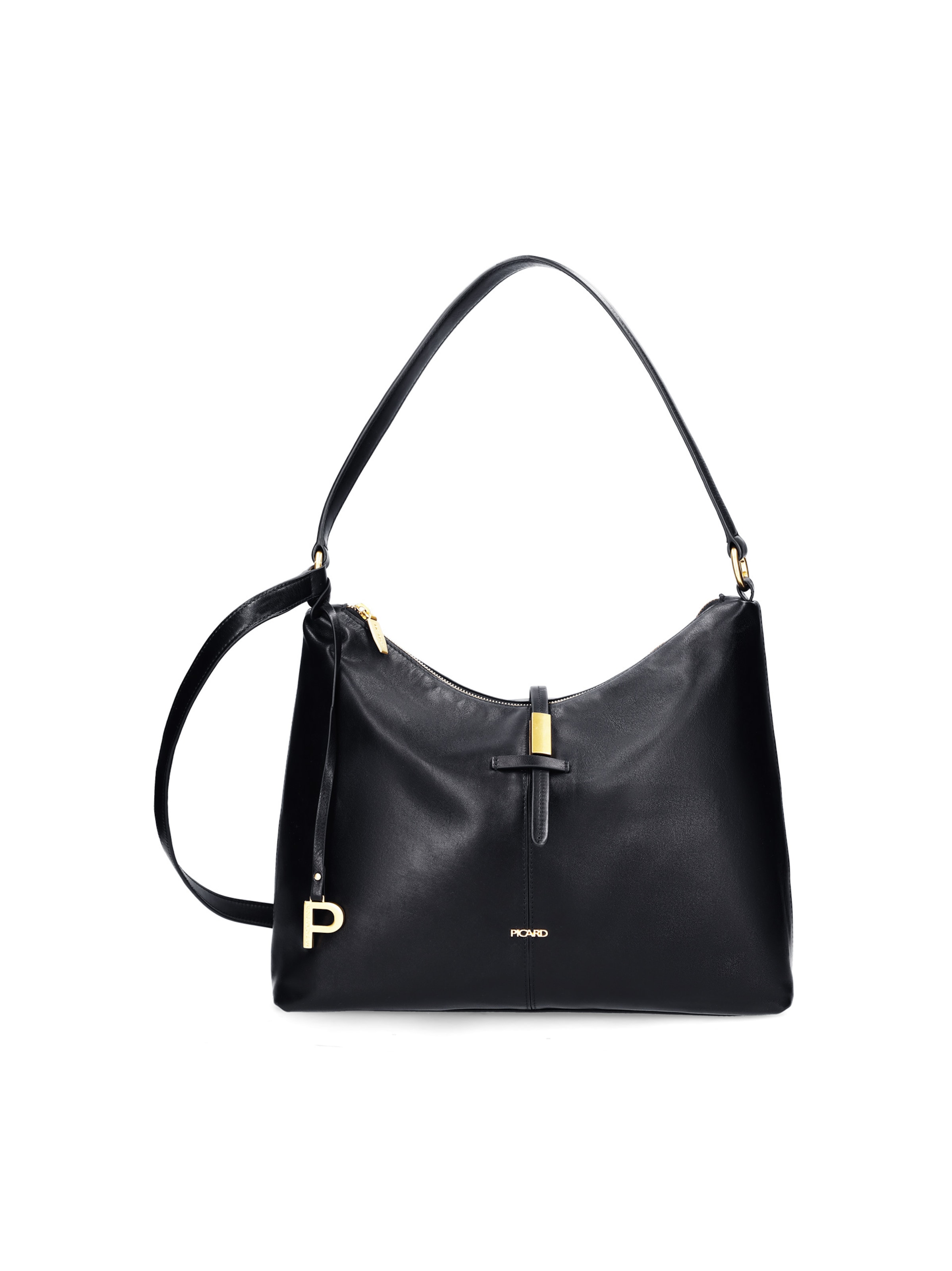 Picard Shoulder Bag 'Whisper' in Black: front