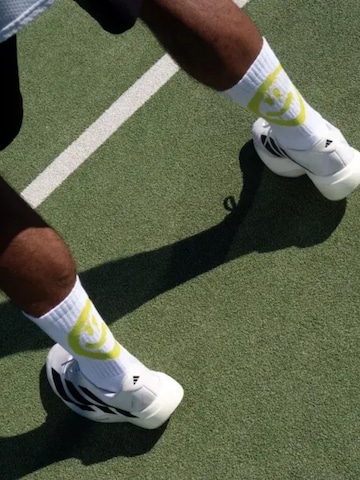 Von Jungfeld Socken 'Smiley Matcha Crew-Socken' in Weiß