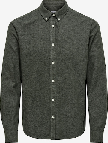 Only & Sons Overhemd 'Nikola' in Groen: voorkant
