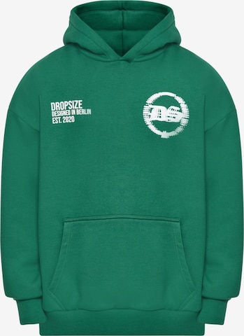 Dropsize Sweatshirt 'Designed In Berlin' in Groen: voorkant