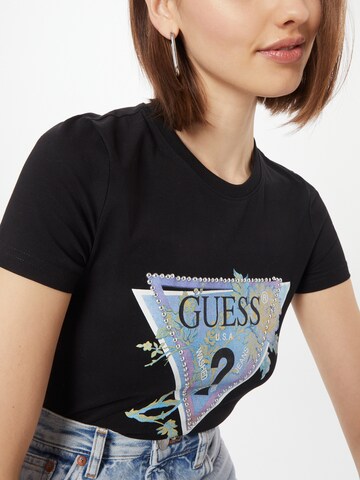 GUESS Shirt 'ALVA' in Zwart