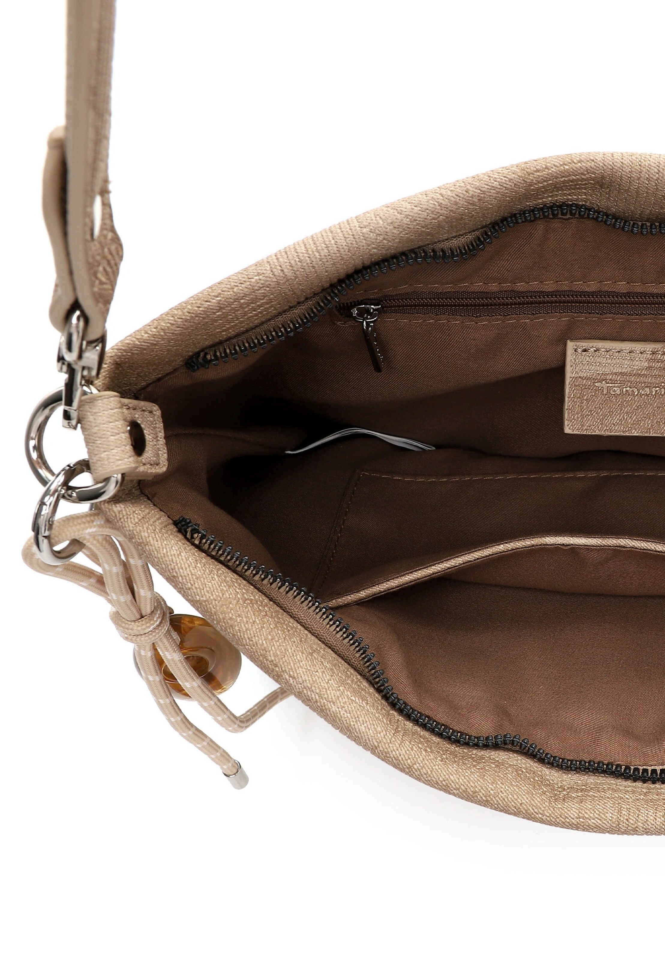 Tamaris Schultertasche 'Karen' in Beige