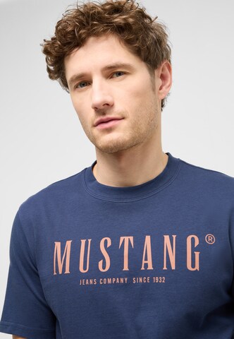 MUSTANG T-Shirt  'Austin ' in Blau
