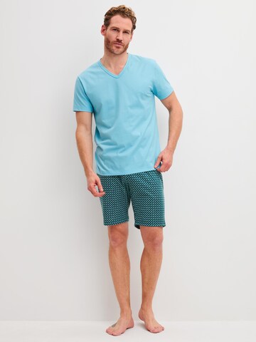 Pigiama corto 'Cotton Special' di CALIDA in blu