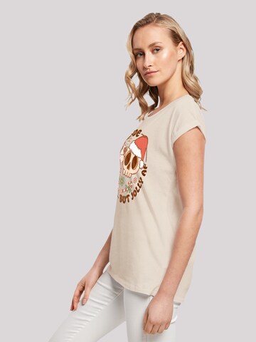 F4NT4STIC Shirt 'Dead inside but jolly' in Beige