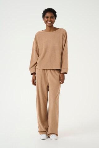 Cream Sweatshirt 'CR Franny' i beige