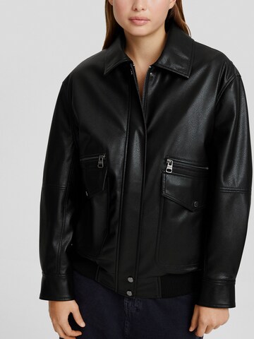 Bershka Between-season jacket in Black