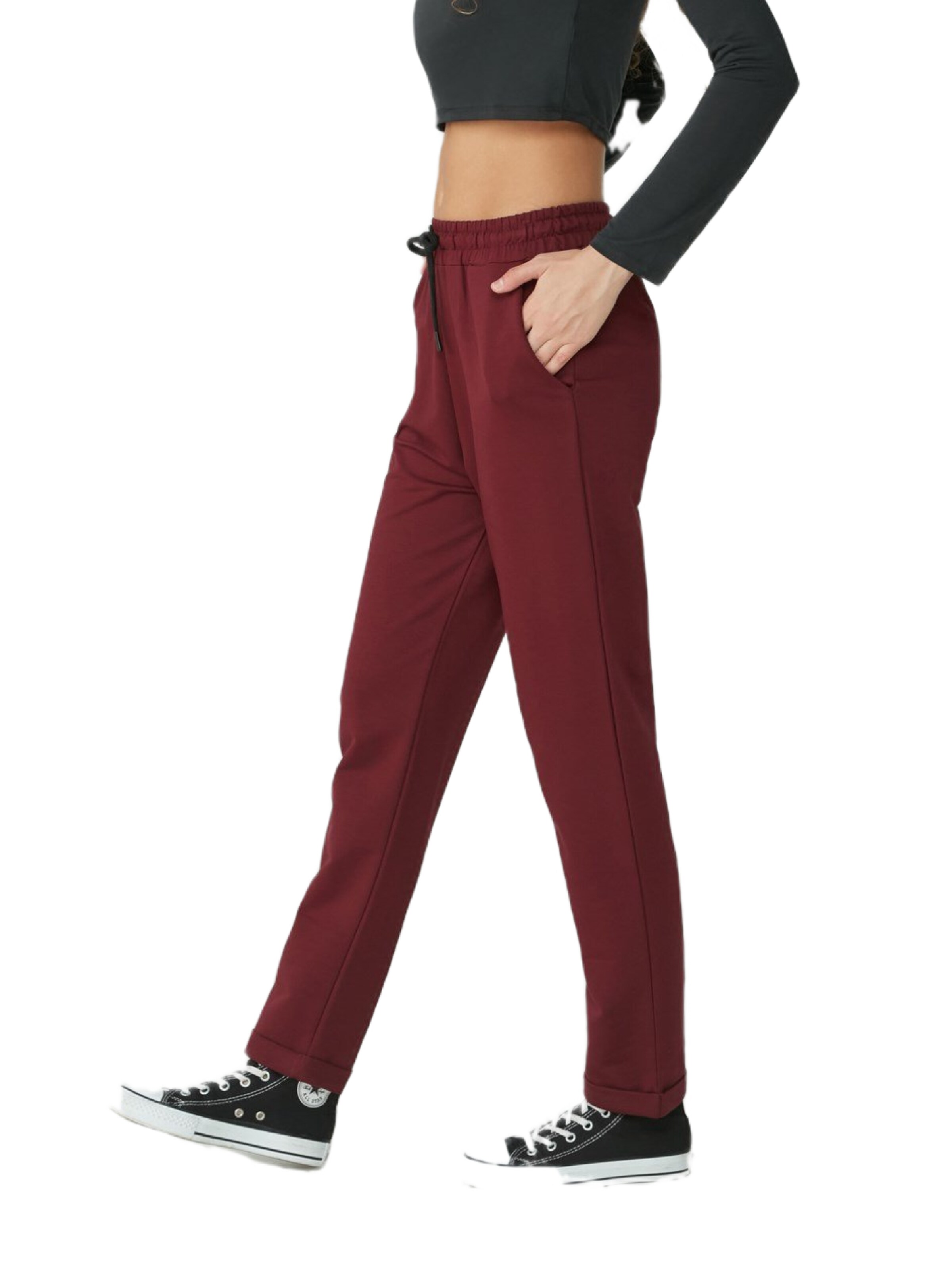 C&City Loosefit Broek in Rood