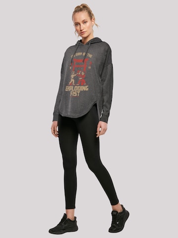 F4NT4STIC Sweatshirt 'Retro Gaming The Way of the Exploding Fist' in Grey