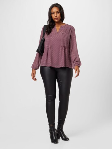 ABOUT YOU Curvy - Blusa 'Agnes' em roxo